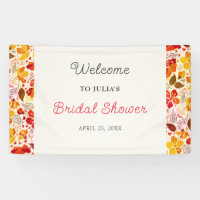 Burnt Orange Tropical Hibiscus Flora Bridal Shower