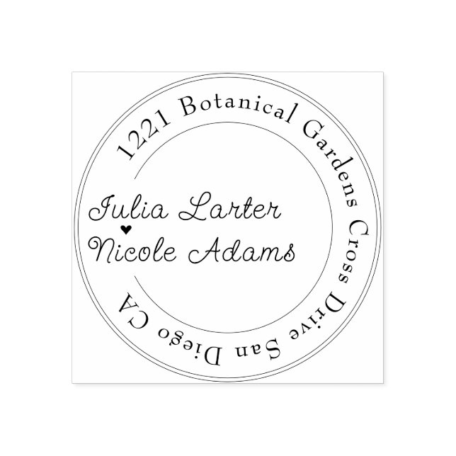 Burnt Orange Tropical Hibiscus Florals Wedding Rubber Stamp (Imprint)