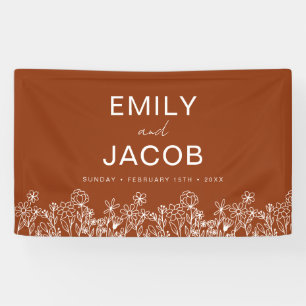 Burnt Orange Wildflower Boho Wedding In Bloom Banner