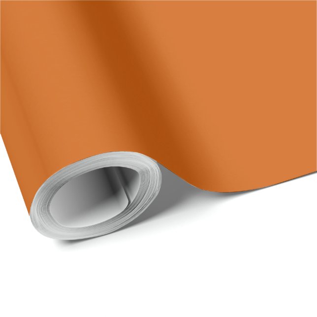 Burnt Orange Wrapping Paper (Roll Corner)