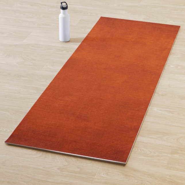 burnt orange yoga mat (In Situ)