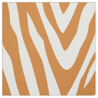 Burnt Orange Zebra Print Large Scale