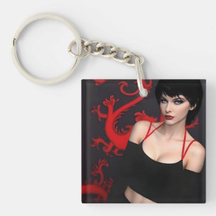 Burnt Out Souls acrylic keychain