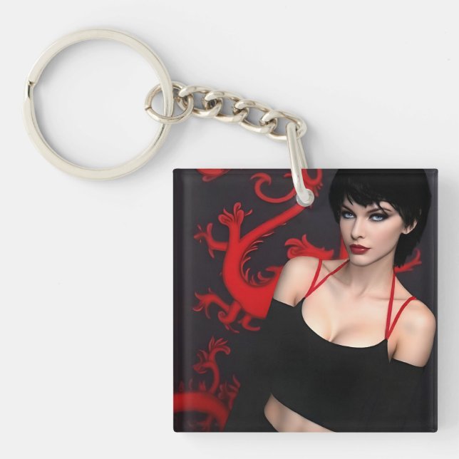 Burnt Out Souls acrylic keychain (Front)