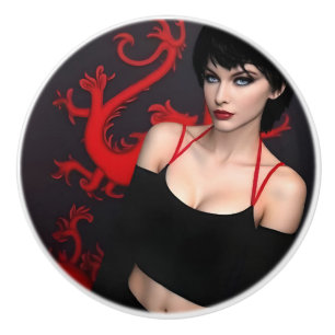 Burnt Out Souls ceramic knob
