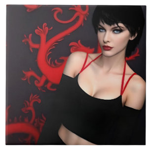 Burnt Out Souls ceramic tile