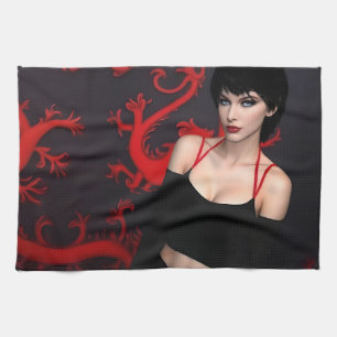 Burnt Out Souls kitchen towel