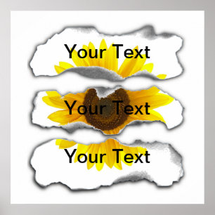 Burnt Paper Template - Customisable Poster