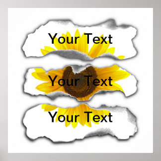 Burnt Paper Template - Customisable Poster