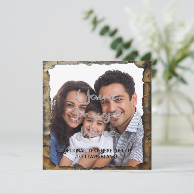 Burnt Parchment Aesthetic Customisable Template (Standing Front)