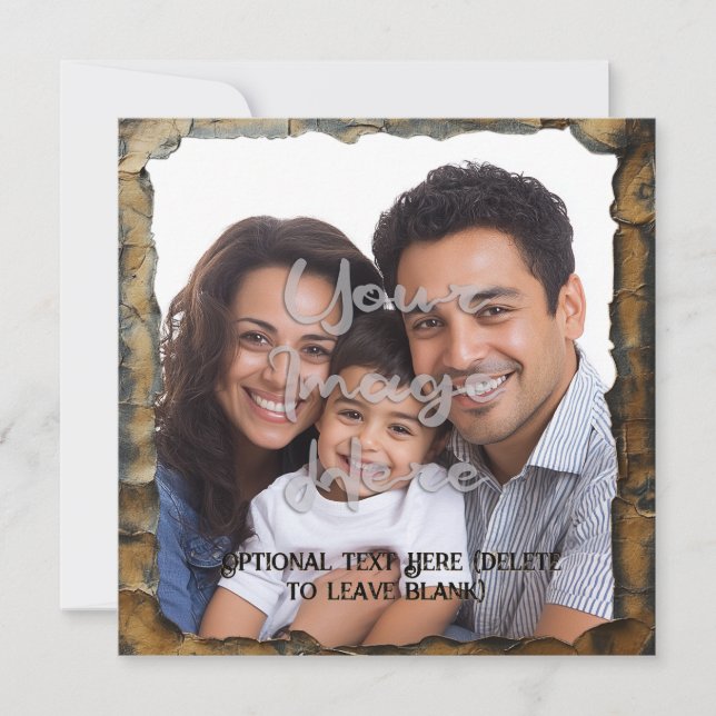 Burnt Parchment Aesthetic Customisable Template (Front)