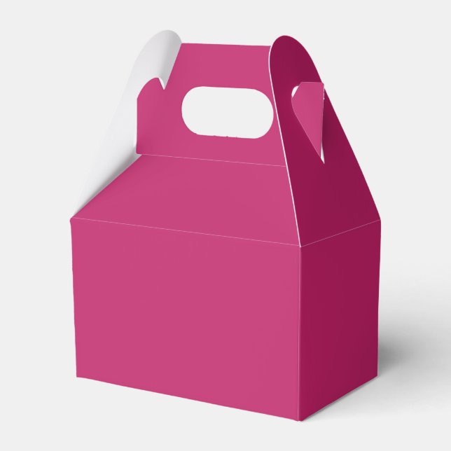 Burnt Pink Gable Favour Box (Front Side)