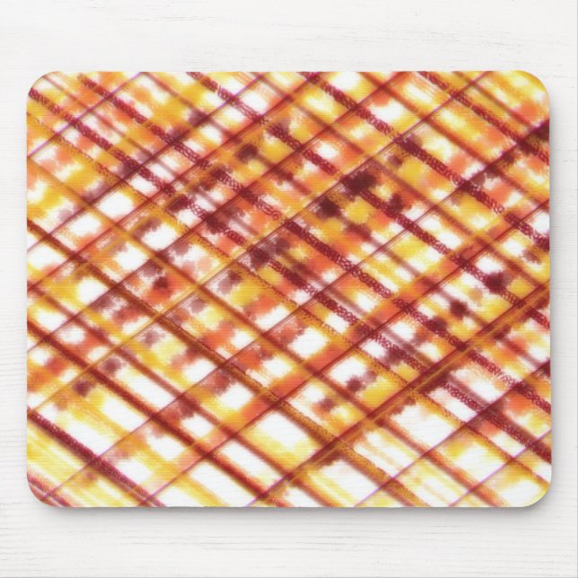 Burnt Plaid Mouse Mat (Front)
