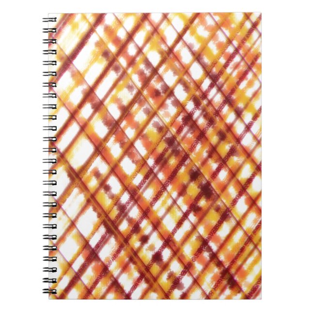 Burnt Plaid Notebook (Front)