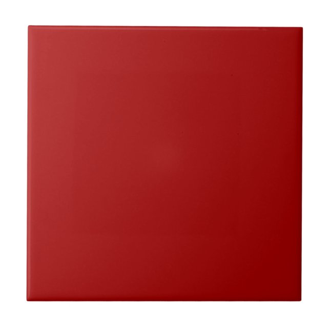 Burnt Red Solid Colour Tile (Front)