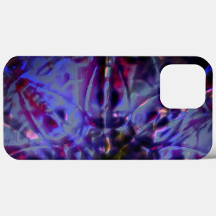 Burnt rough texture dark violet to stained purple  iPhone 13 pro max case