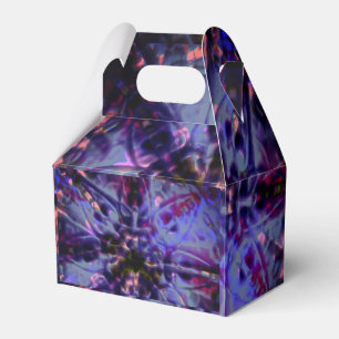 Burnt rough texture dark violet to stained purple favour box