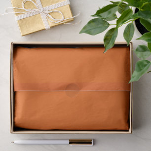 Burnt Rust Persimmon Shade Of Orange Pop Of Colour Tissue Paper
