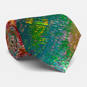 Burnt rustic colourful and messy image layers tie