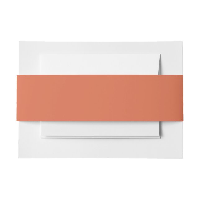 Burnt Sienna Invitation Belly Band (Front Example)