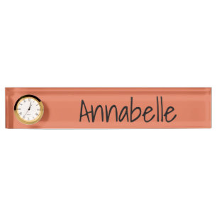 Burnt Sienna Nameplate