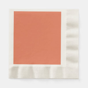 Burnt sienna (solid colour) napkin