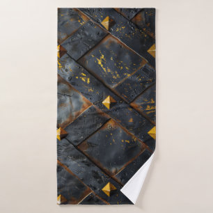 Burnt Steel Background Beach Towel