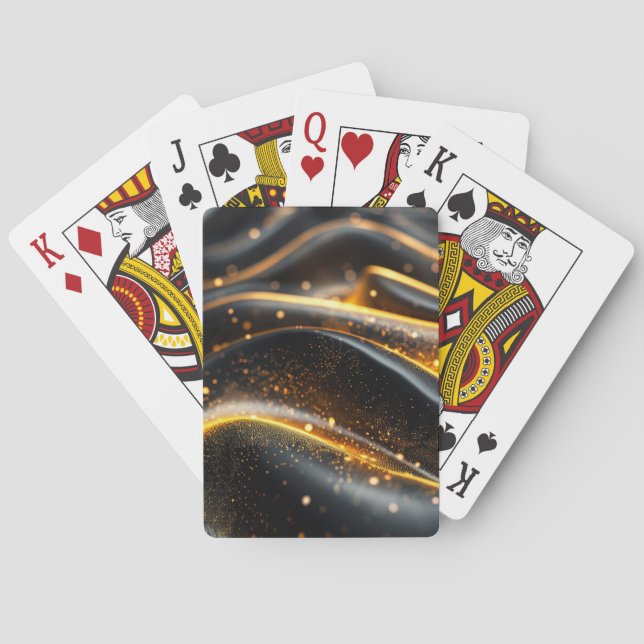 Burnt Steel Background Playing Cards (Back)