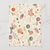 Burnt Terracotta Dusty Sage Boho Desert Fern Line 