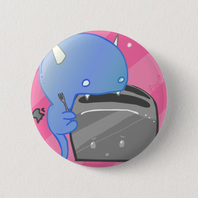 Burnt Toast 6 Cm Round Badge (Front)