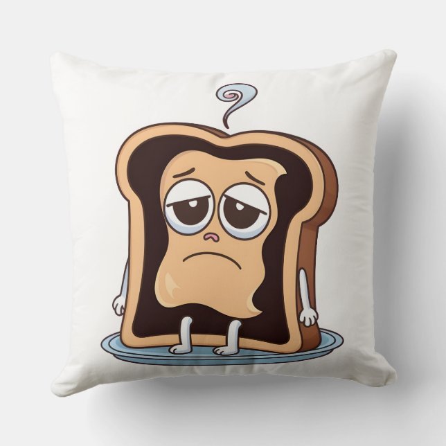 Burnt Toast with Existential Crisis Cushion (Back)