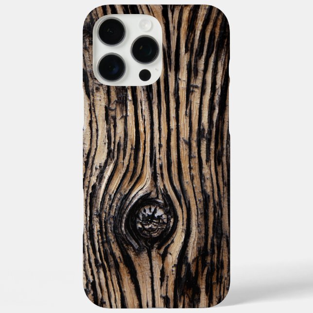 Burnt Tree Bark Texture Case-Mate iPhone Case (Back)
