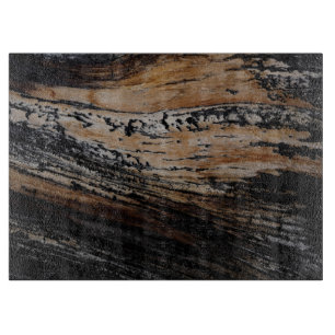 Burnt Tree Bark Texture Cutting Board