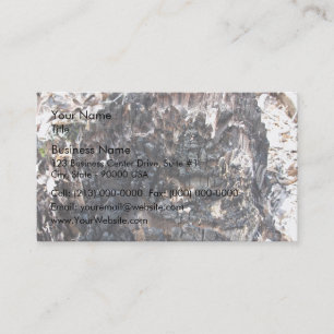 Burnt Tree Stump Business Card