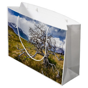 Burnt tree, Torres del Paine, Chile Large Gift Bag