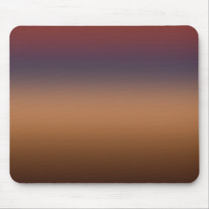 Burnt umber dark blue tan and brown gradient mouse mat