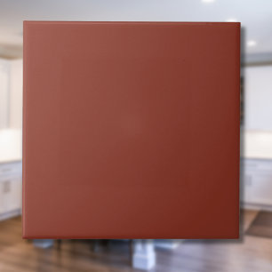 Burnt Umber Solid Colour   Classic   Elegant Tile