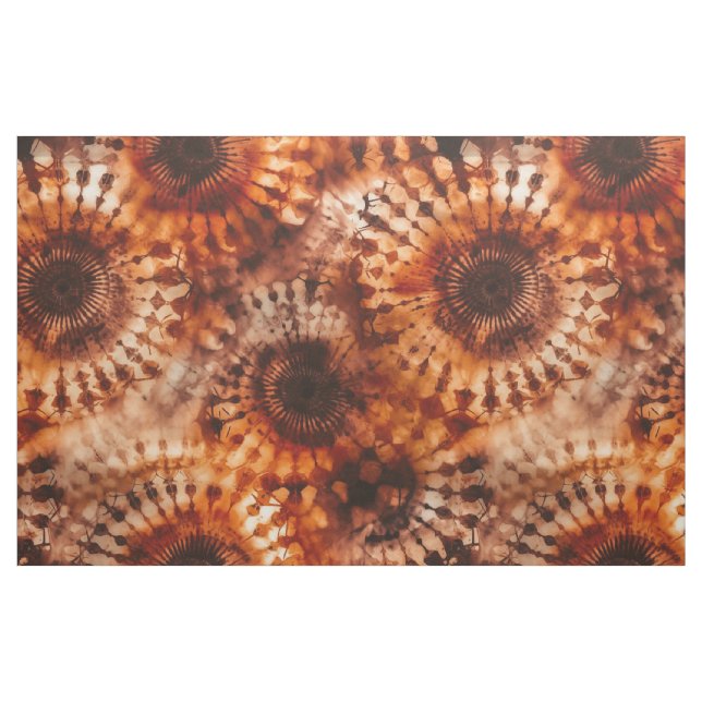 Burnt Umber Tie Dye Fabric (Yard)