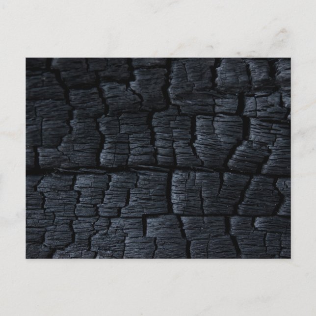 Burnt Wood Texture Postcard (Front)