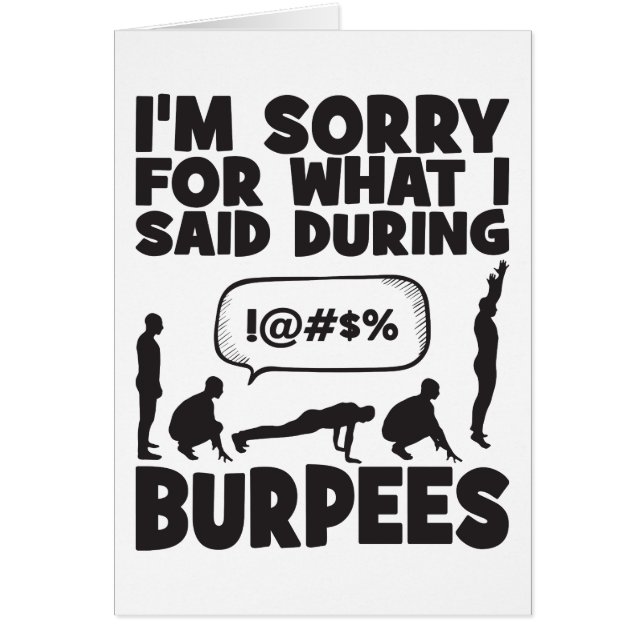 BURPEES - Funny Novelty Workout (Front)