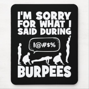 BURPEES - Funny Novelty Workout Mouse Mat
