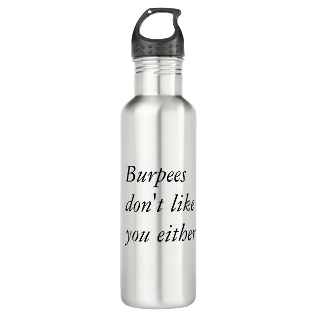 Burpees Water Bottle (Front)