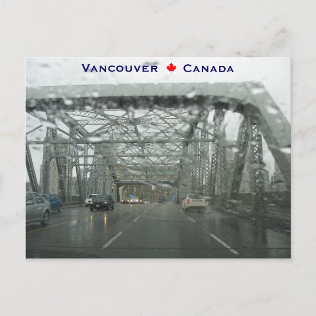 Burrard Bridge Vancouver Canada Postcard (Front)