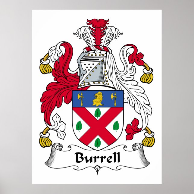 Burrell Family Crest Poster (Front)