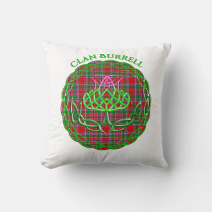 Burrell Scottish Tartan Celtic Thistle Cushion