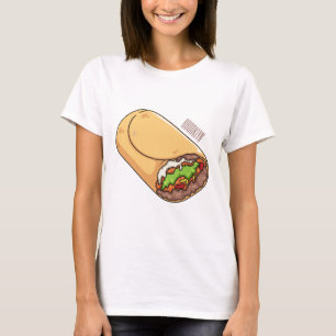 Burrito cartoon illustration  T-Shirt