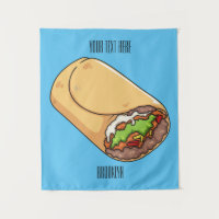 Burrito cartoon illustration