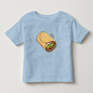 Burrito cartoon illustration toddler T-Shirt