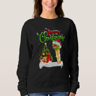 Burrito Food Xmas Decorations Santa Burrito Chris Sweatshirt