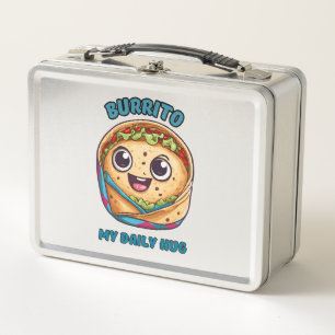 Burrito My Daily Hug Metal Lunch Box